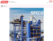 Tablet Screenshot of kr.speco.co.kr